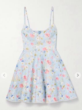 Zimmerman Lucky floral linen minidress